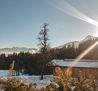 Ausblick vom Balkon im Winter