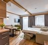 Appartement Brandstadl Wohnraum mit Couch
