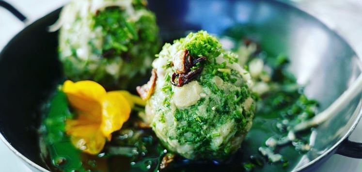 Au Hochalm Spinatknödel