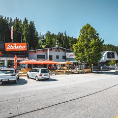 Cable car Scheffau car park 