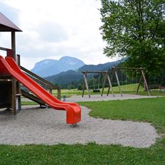 Playground at elementary school in Scheffau