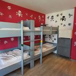 1 Bett im 6-Bett-Zimmer