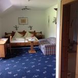 Family room, shower and bath, toilet, 2 bed rooms