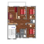 Apartment, bath, toilet, 3 bed rooms