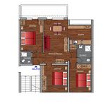 Apartment, bath, toilet, 3 bed rooms