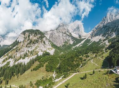 Across the fairy tale meadow to the Gaudeamus hut