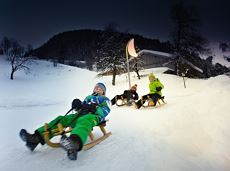 Moon toboggan run