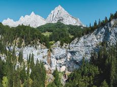 Schleier Waterfall circular hiking route