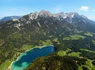 Hiking routes to Lake Hinterstein