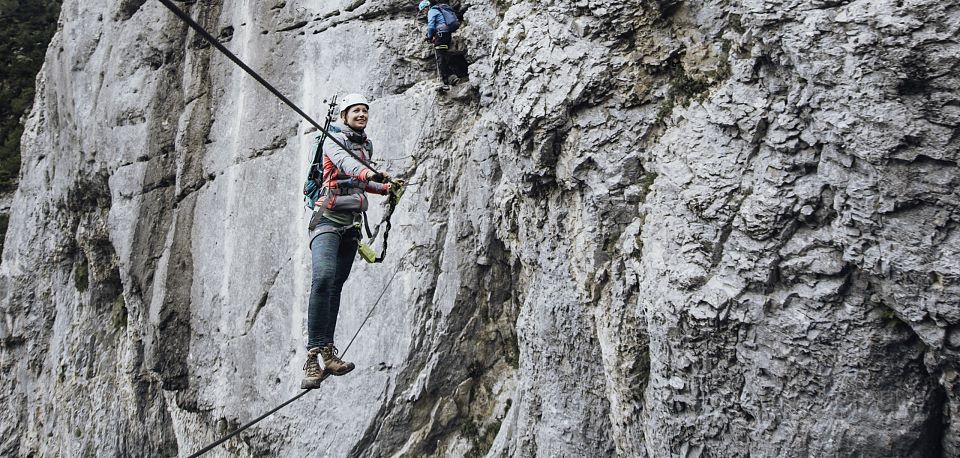 Via ferrata's in één oogopslag