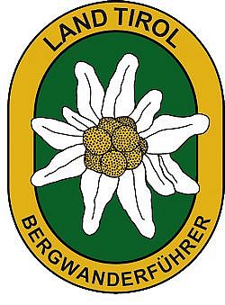 Logo with a stylized white edelweiss flower on a green background, bordered by a yellow oval. The flower has a yellow center with white petals.