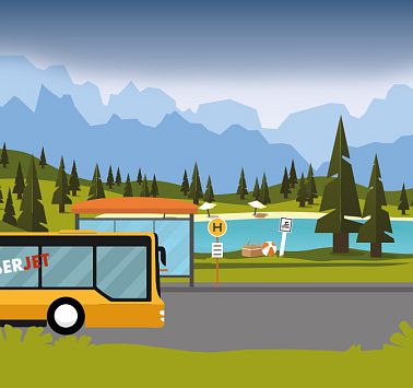 Excursions by bus & train