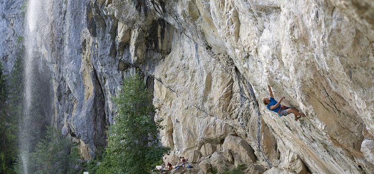 Schleierwasserfall crag