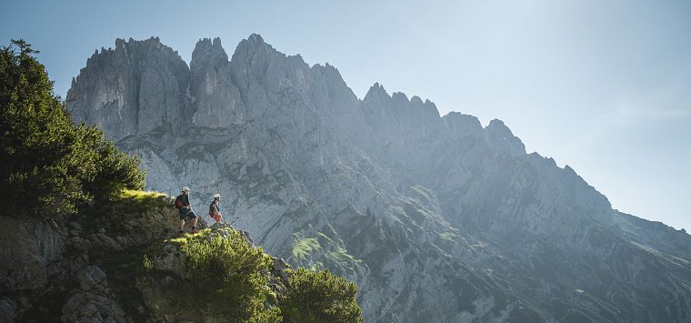 Safe hiking in the mountains