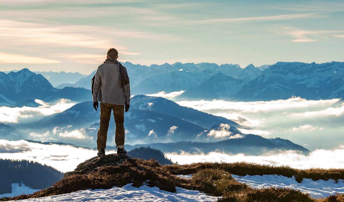 Winterwandern am Wilden Kaiser auf den Spuren von Hans Sigl